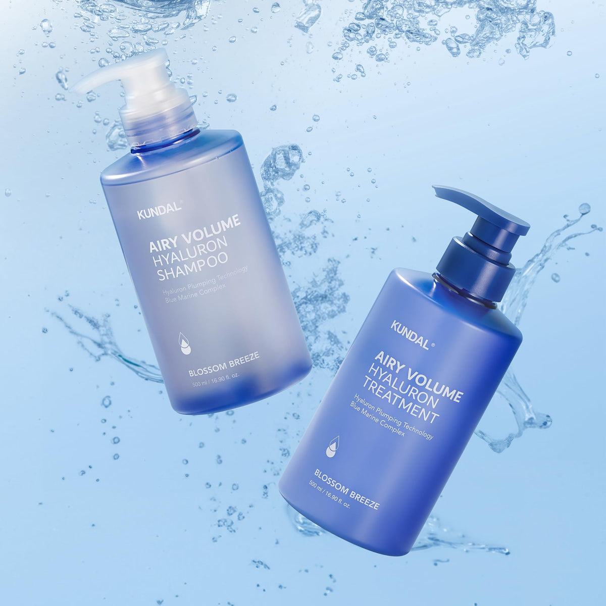 KUNDAL Blue Marine Complex ingredient swatch signals nourishing minerals for scalp health.