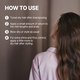 KUNDAL lightweight oil blend texture on strand.