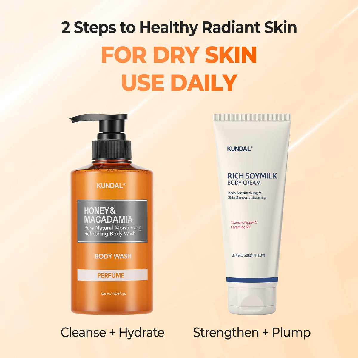 KUNDAL bathroom-scene suggests a refreshing, routine-friendly shower experience