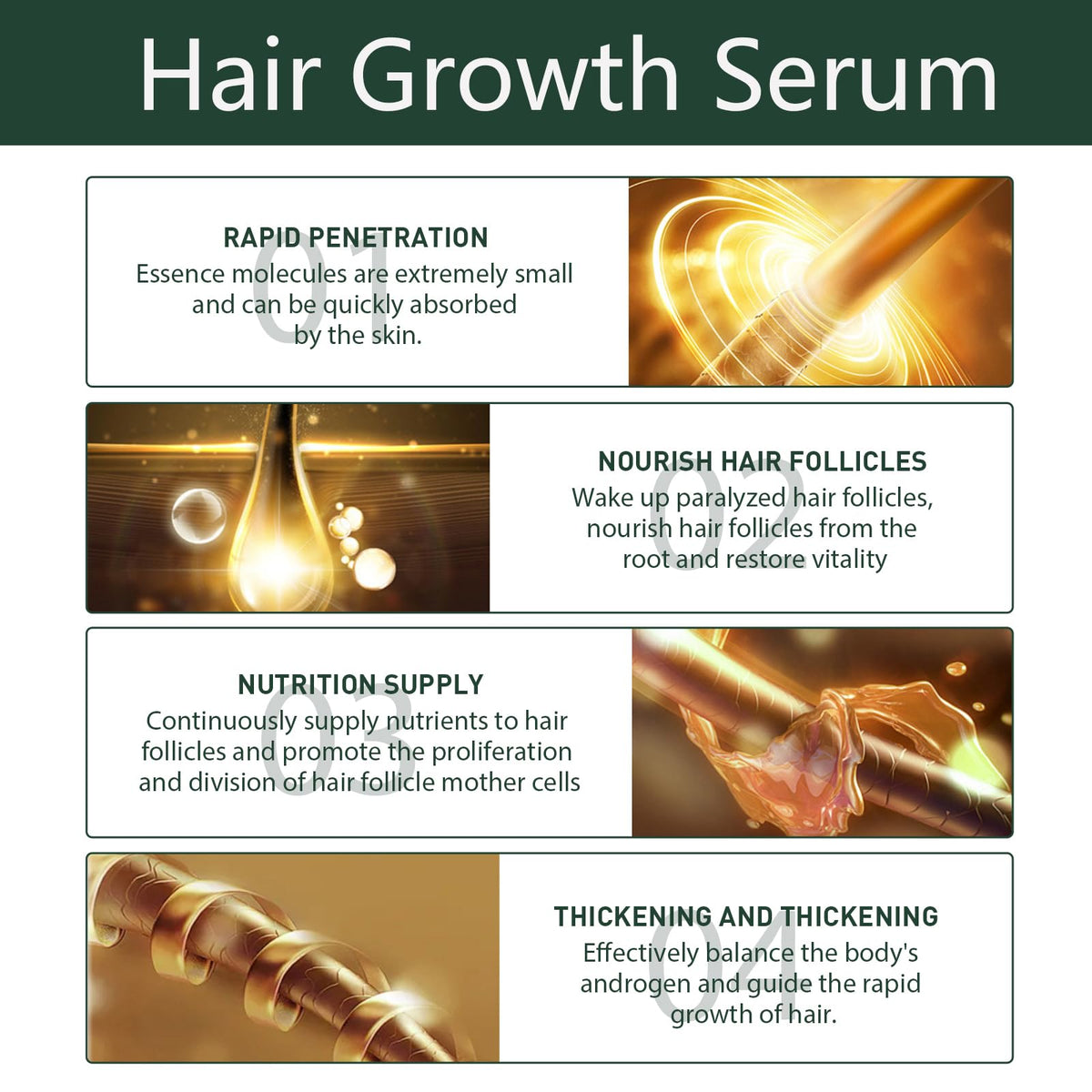KUNLEN Deoxyribose Sugar Gel application on scalp shows easy massaging motion.