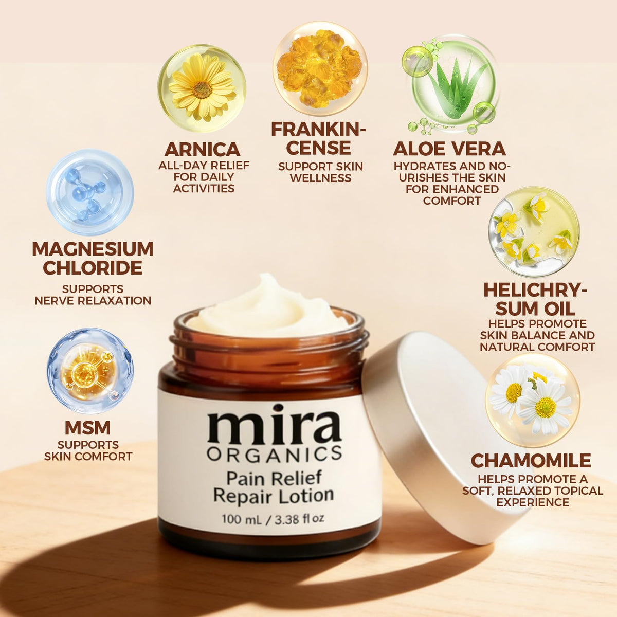 KUNLEN Mira lotion texture swirl highlights fast absorption