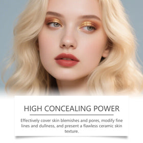 KunMan color-changing foundation stick with detachable brush for easy, airbrushed blending.