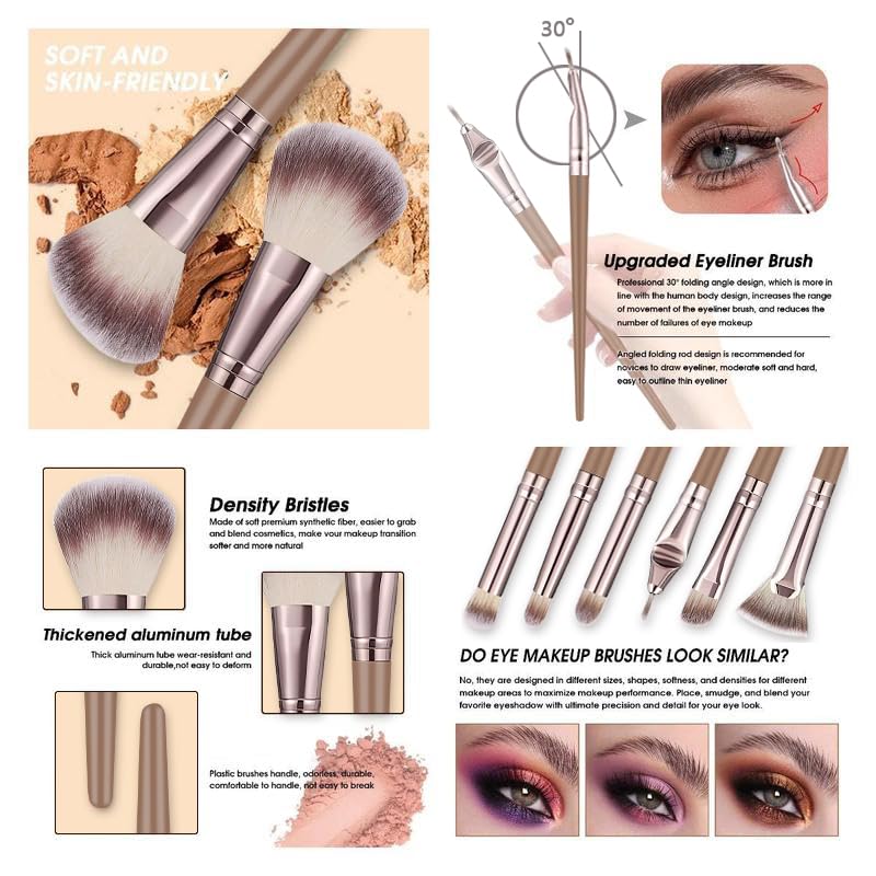 KUORYZAL concealer brush ensures precise application and seamless blending for blemish-free appearance.