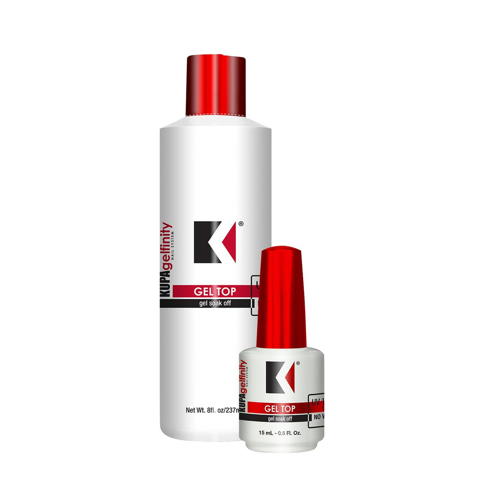 KUPA GelFinity bundle 8oz bottle for a long-lasting, salon-grade gel manicure.