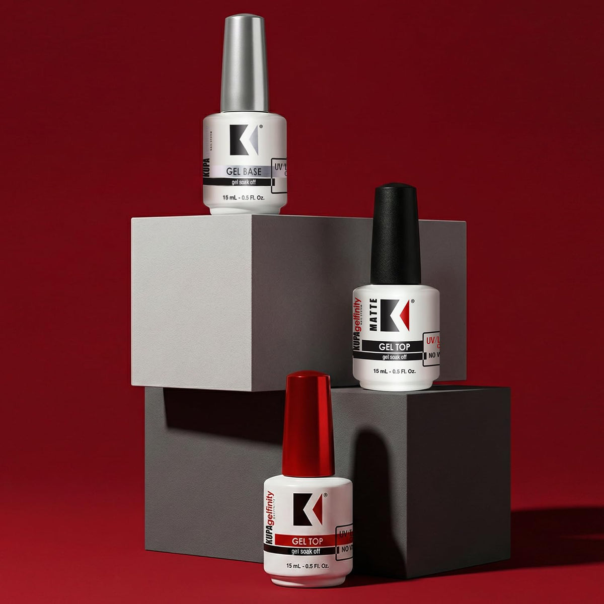 KUPA GelFinity durable gel top coat resists dullness during everyday wear
