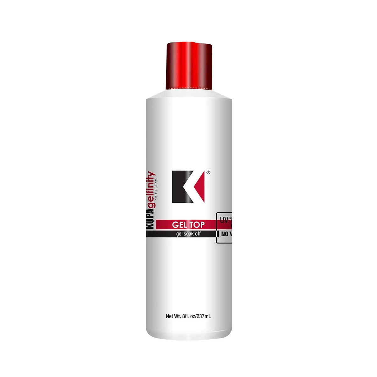 KUPA GelFinity top coat bottle pour for precise application and reduced waste