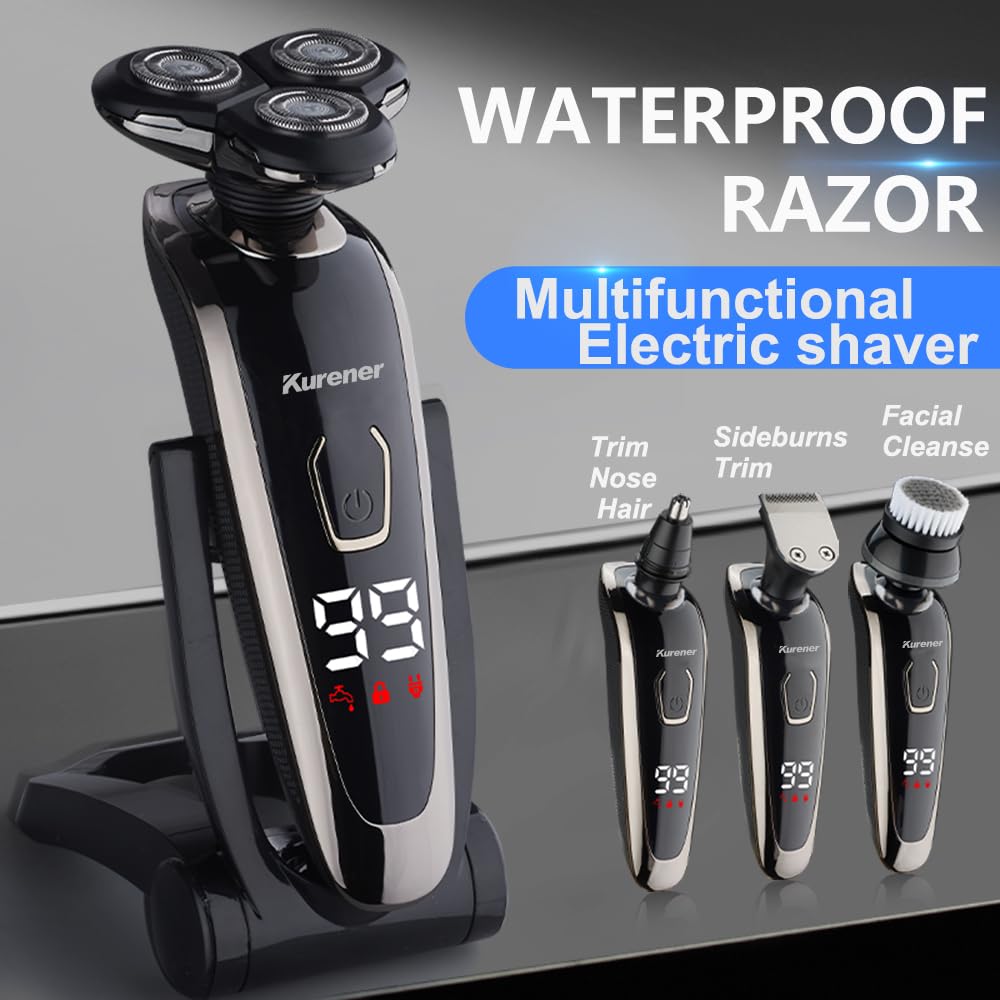 Kurener dual-track stainless blades for smooth, even closeness