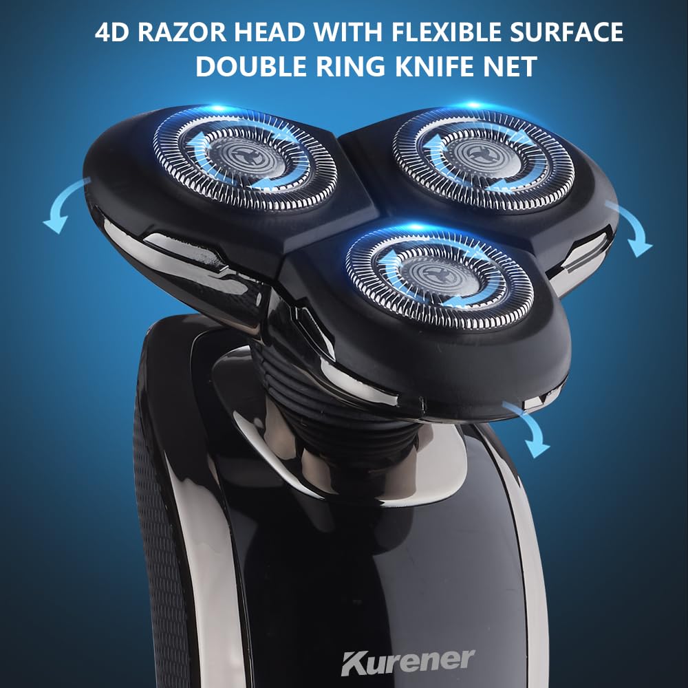 Kurener fast-charge delivers up to 60 minutes of shaving