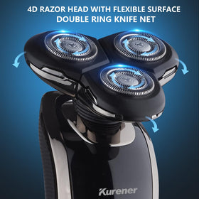 Kurener fast-charge delivers up to 60 minutes of shaving