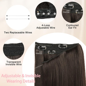 Kurope dark brown layered blend blends naturally with hair