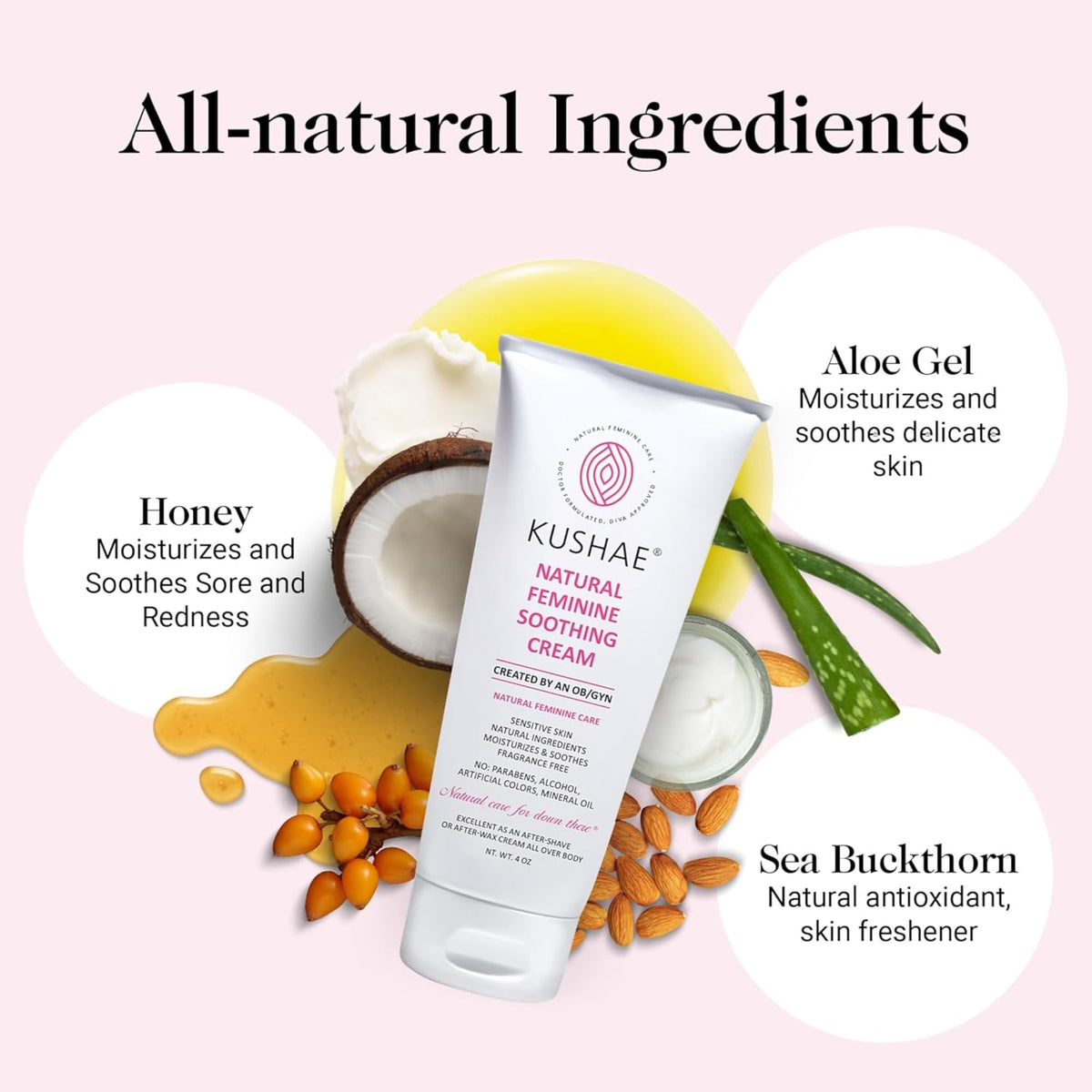 Kushae after-shave routine application scene emphasizing soothing care