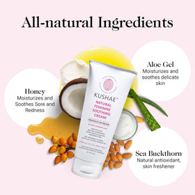 Kushae after-shave routine application scene emphasizing soothing care