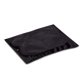 KUSSHI compact makeup bag organizer enhances on-the-go access to tools and cosmetics.