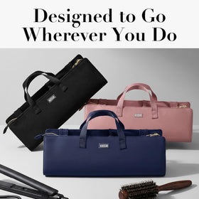 KUSSHI Hair Tools Bag brand emblem and premium finish.