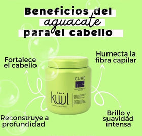 Kuul Cure Me Reconstructor avocado ingredient emphasizes deep conditioning and moisture.