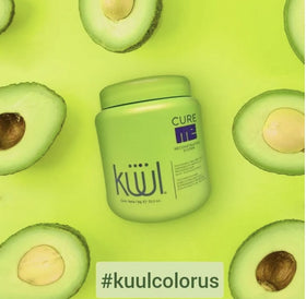 Kuul Cure Me Reconstructor hair gloss after use adds shine and softness.