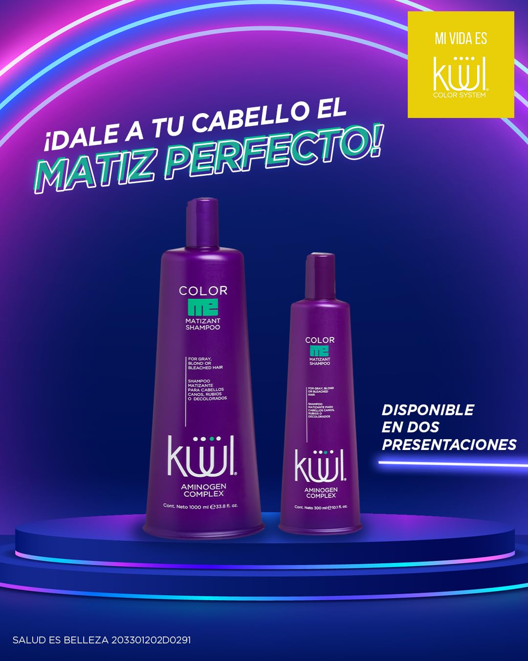 KUUL Matizant Shampoo UV protection helps color stay vibrant.