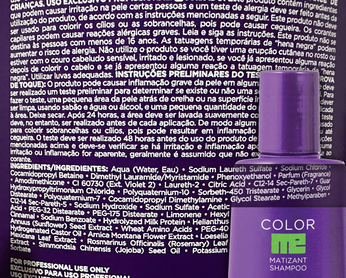 KUUL Matizant Shampoo enhances shine with purple pigments.