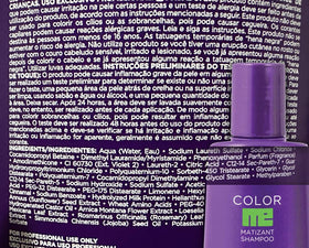 KUUL Matizant Shampoo enhances shine with purple pigments.