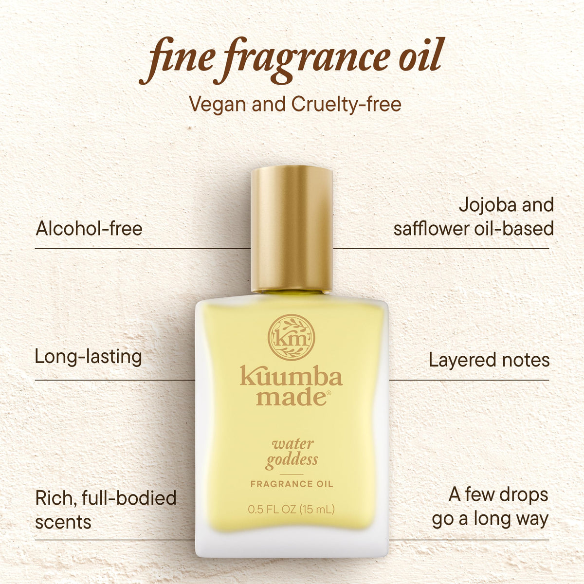 Kuumba Made Water Goddess packaging box reflects ethical vegan crafting.