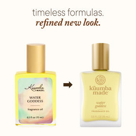 Kuumba Made Water Goddess roll-on application for easy daily touch-ups.