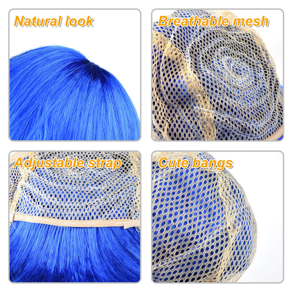 KUUQA vibrant wigs for Halloween outfits and daily style