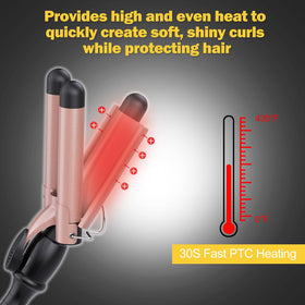 Kuwa auto shut-off adds safety during styling.