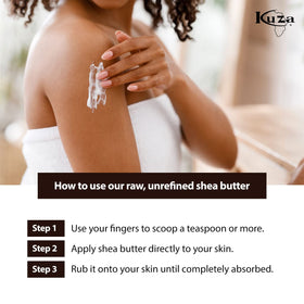 Kuza Shea Butter Borututu for hair curl refresher provides lightweight moisture.