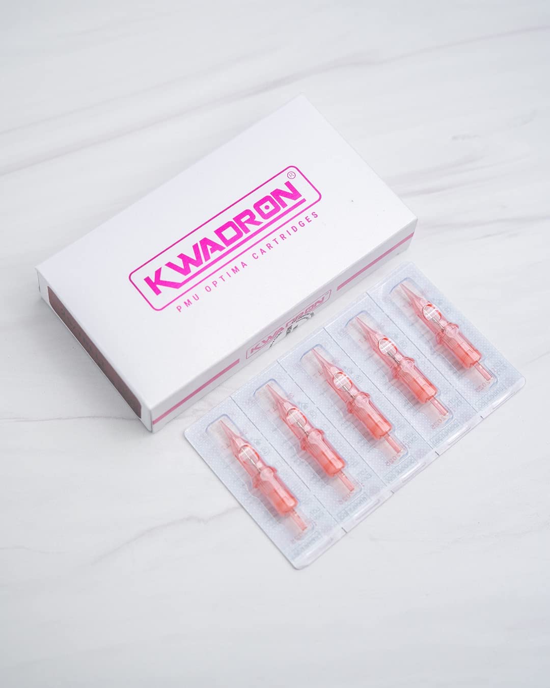 Kwadron Optima box display highlighting hygiene and sealed packaging.