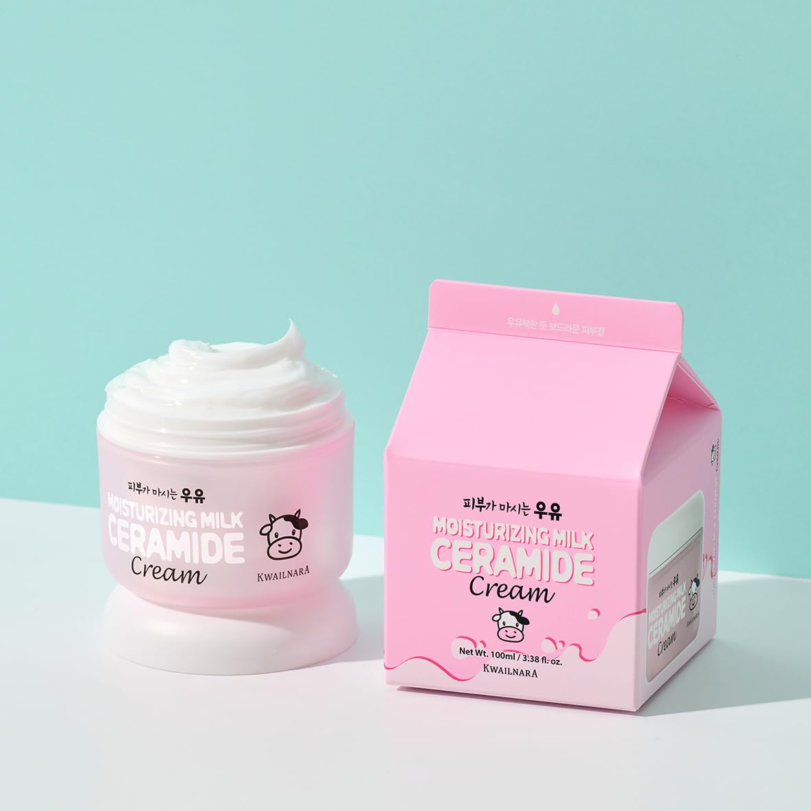 Kwailnara Ceramide Milk bottle with clean, minimal packaging for daily use.