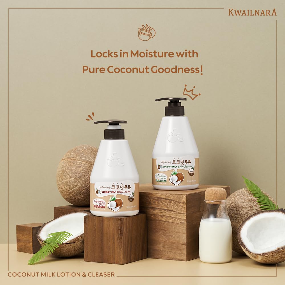 Close-up of Kwailnara wash being poured to highlight coconut hydration