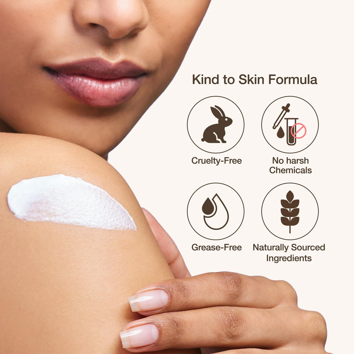 Kwailnara Rice Milk application shot shows easy daily moisturizing use.