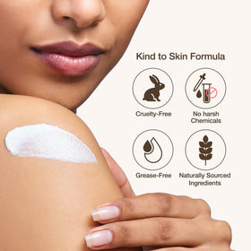 Kwailnara Rice Milk application shot shows easy daily moisturizing use.