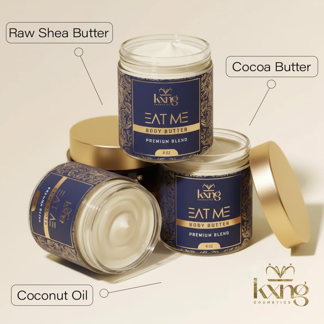 KXNG Cosmetics coconut and almond oil blend softens and smooths skin.