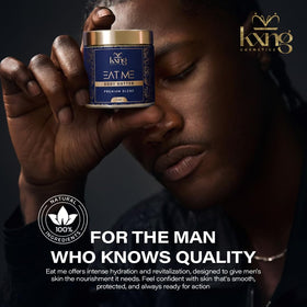 KXNG Cosmetics ingredients: shea, cocoa, mango nourish dry skin with essential nutrients.