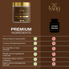 KXNG Cosmetics natural ingredients in a cruelty-free formula image.