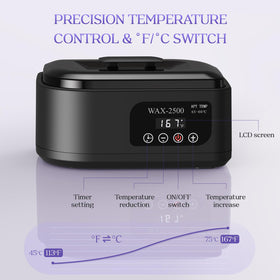 KXOPALYSS paraffin machine digital control panel enables precise heat control during sessions.