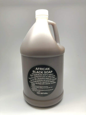Kyabo African Black Soap liquid pour demonstrates versatile use as body wash and facial cleanser