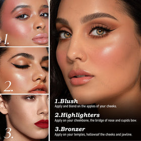KYDA Best Of The Baked Palette blush and highlighter duo adding soft glow