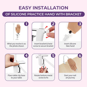 KZAOPZ Practice hand in a salon setting for training use.