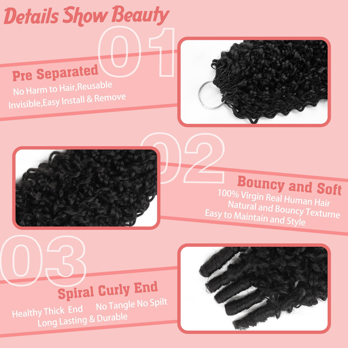 Invisible crochet hair laid flat on scalp with breathable comfort