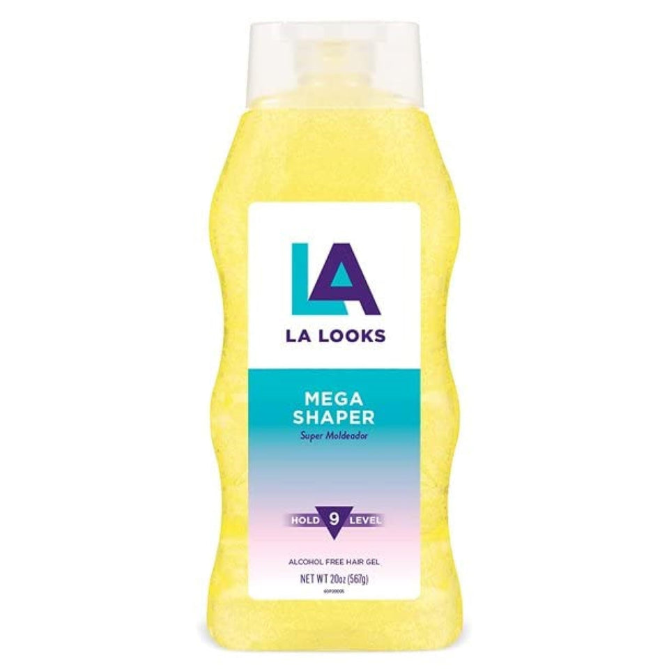 L.A. Looks Gel #9 Mega Mega Hold bottle for all-day shaping