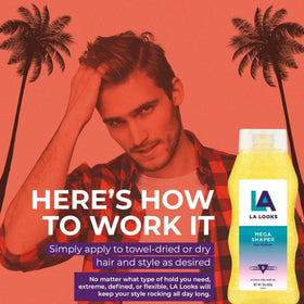 L.A. Looks Gel #9 Mega Mega Hold adds texture without heaviness