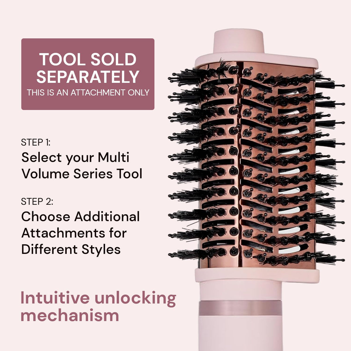 L'ANGE HAIR Multi-Volume Dryer Brush 75mm oval for lift and even heat.
