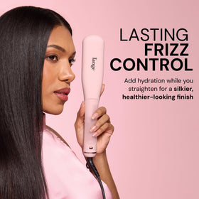 Steam release infusing moisture into hair during styling