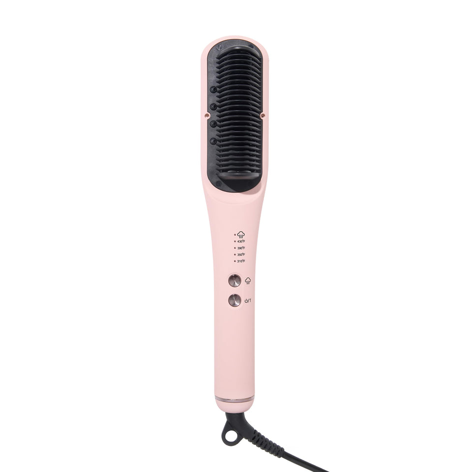 L'ANGE HAIR SteamSmooth in use for a quick, sleek finish