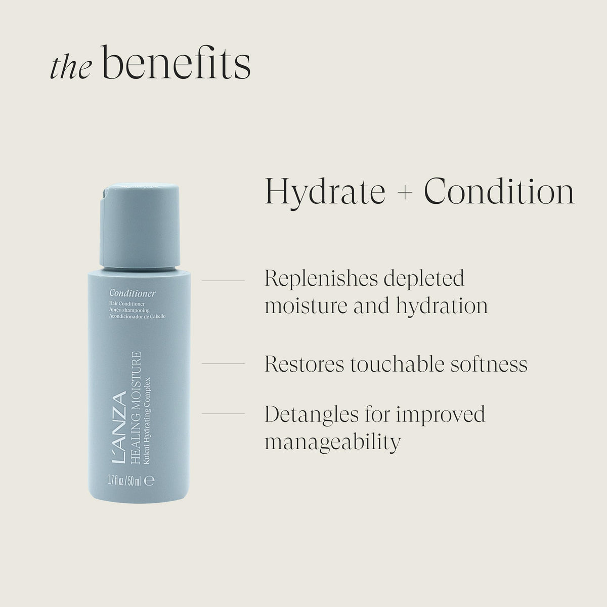 L'ANZA Healing Moisture mist spray for smoothing and protection during styling