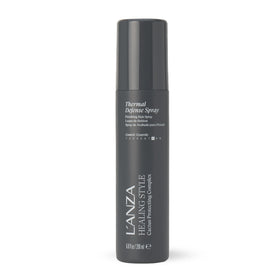 L’ANZA Healing Style Thermal Defense Spray bottle shows weightless heat protection and shine.