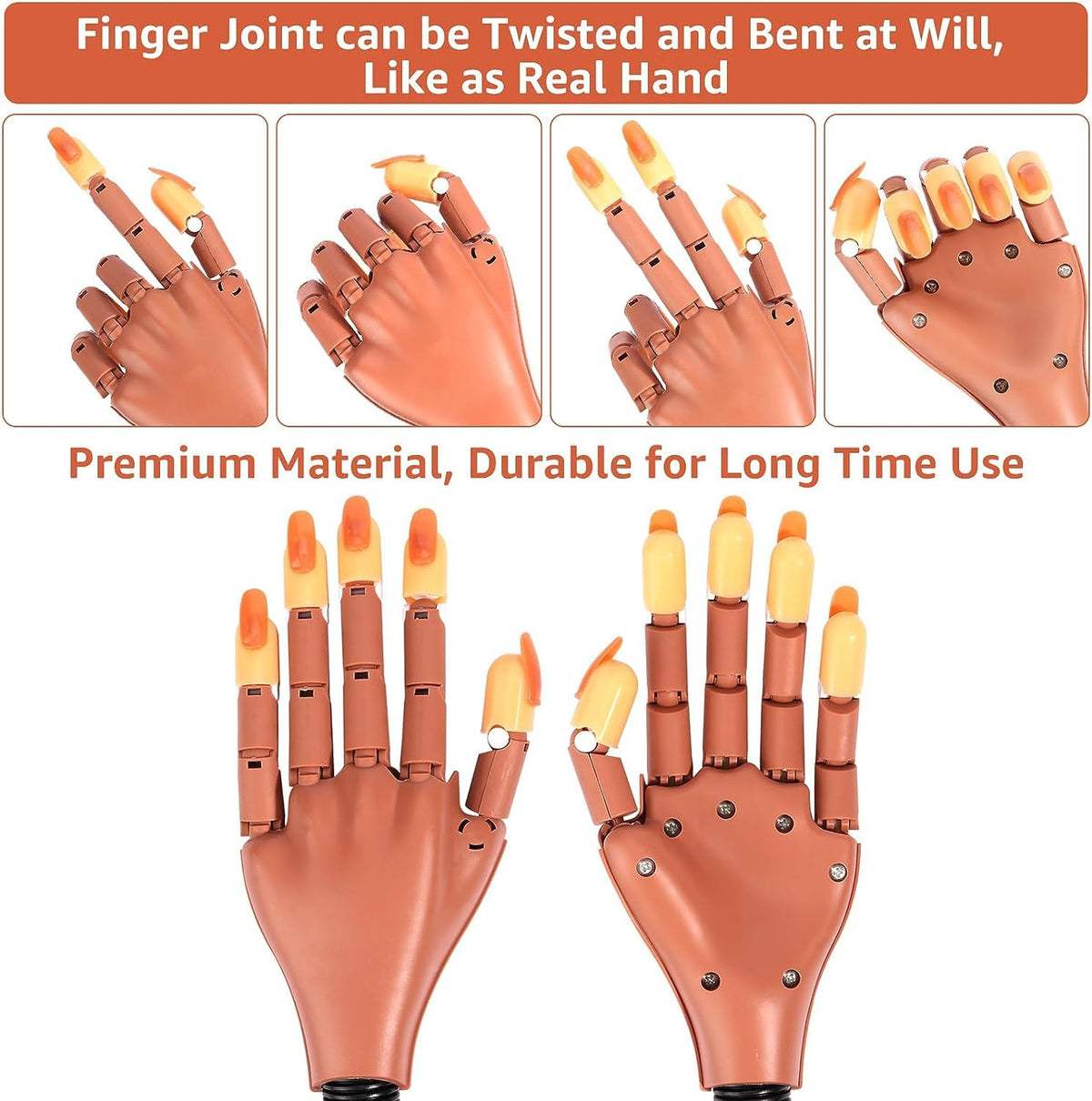 L-Bulice 100 replacement nail tips for repeat practice sessions