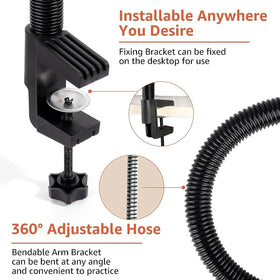 L-Bulice stainless steel handle for stable mounting and holds